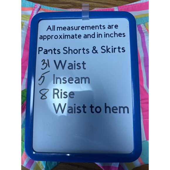 Lilly Pulitzer Womens Striped Multicolor Callahan Short With Button & Zip Closur - Picture 11 of 11